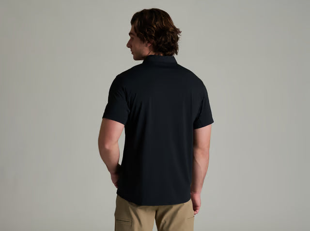 Men’s Nylon UPF50+ Quick Dry Short Sleeve Performance Polo Shirt